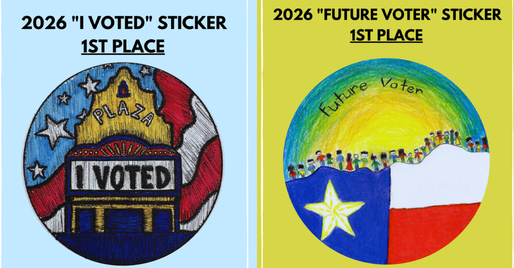 Reconocimiento a Estudiantes de El Paso: Ganadores del Concurso de Calcomanías para Elecciones 2026