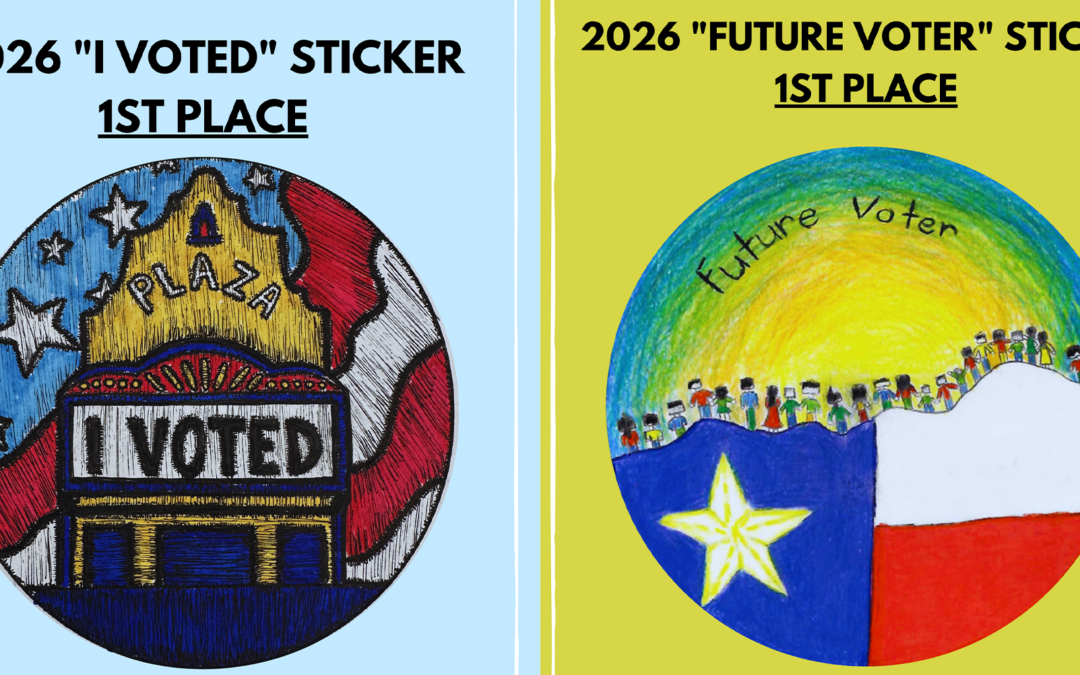 Reconocimiento a Estudiantes de El Paso: Ganadores del Concurso de Calcomanías para Elecciones 2026