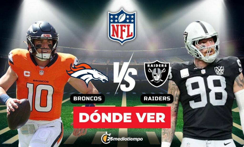 Broncos vs. Raiders EN VIVO: Todo lo que necesitas saber sobre el partido de la Semana 14 de la NFL 2025