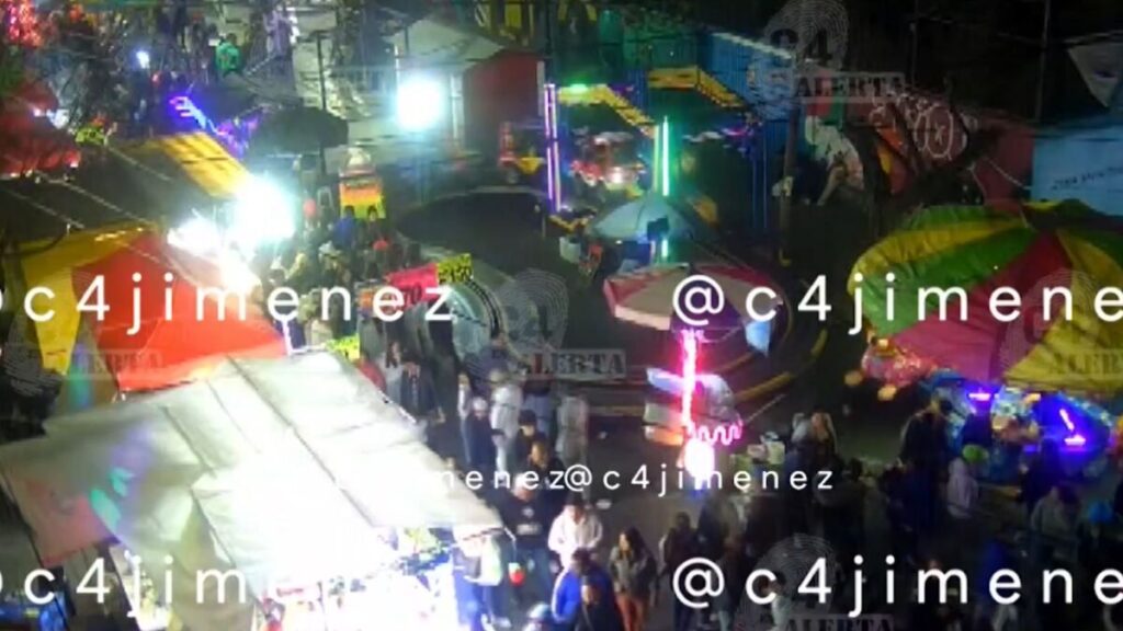 Impactante video del asesinato de un joven en la fiesta patronal de Coyoacán frente a una niña