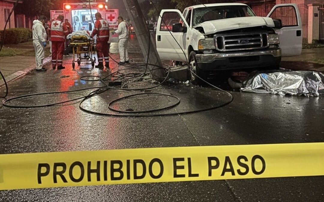 Trágico accidente en Los Ángeles: Hombre muere tras chocar con un poste y recibir una descarga eléctrica