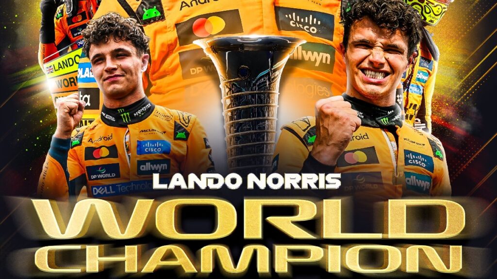 Lando Norris se corona nuevo monarca tras su primer campeonato mundial en Fórmula 1
