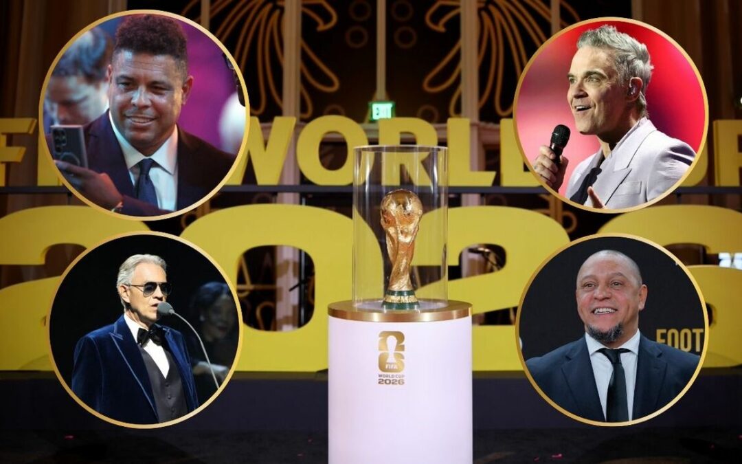 Celebridades y leyendas brillan en el sorteo del Mundial 2026