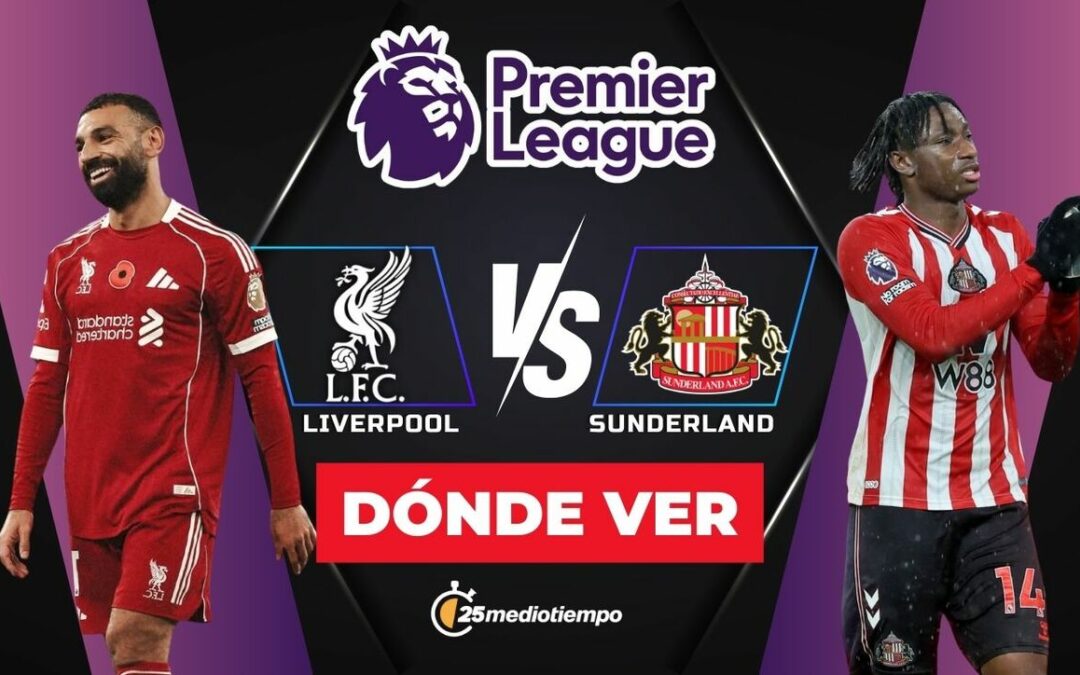Liverpool vs. Sunderland EN VIVO: Cómo y dónde seguir el partido de la Premier League 2025
