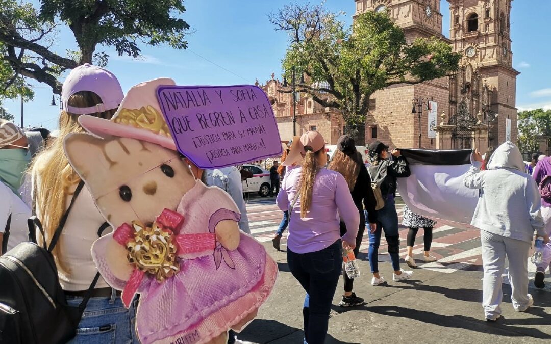 Feminicidio de Maritza E.: Protestas feministas en Morelia exigen localizar a sus hijas desaparecidas