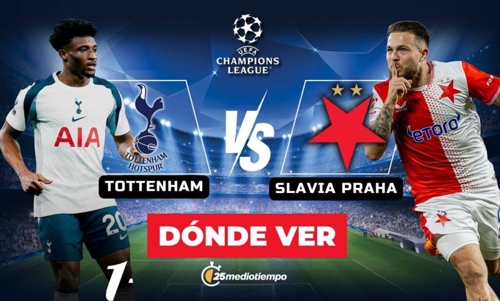 Tottenham vs. Slavia Praha EN VIVO: Sigue el partido de Champions League 2025 aquí